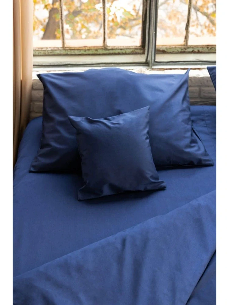 Prostěradlo na matraci v provedení plachta Nanobavlna® – modrá 260 x 220 cm