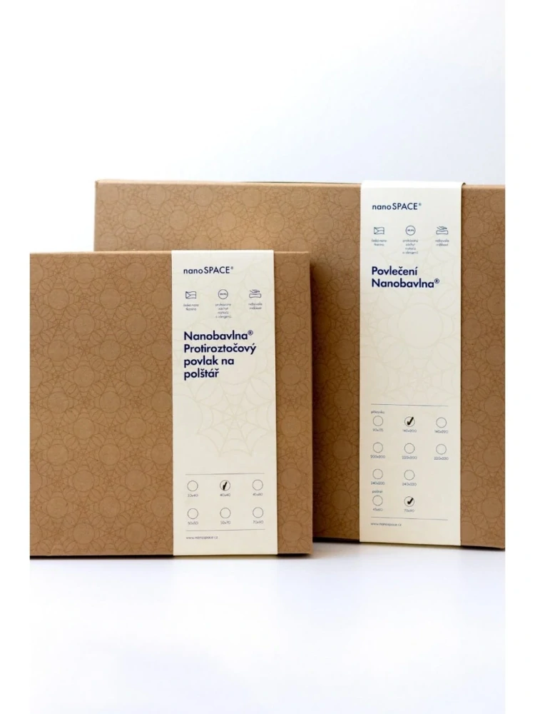 Povlečení pro alergiky Nanobavlna® – modrá 1+1  140x200cm + 50x60cm 