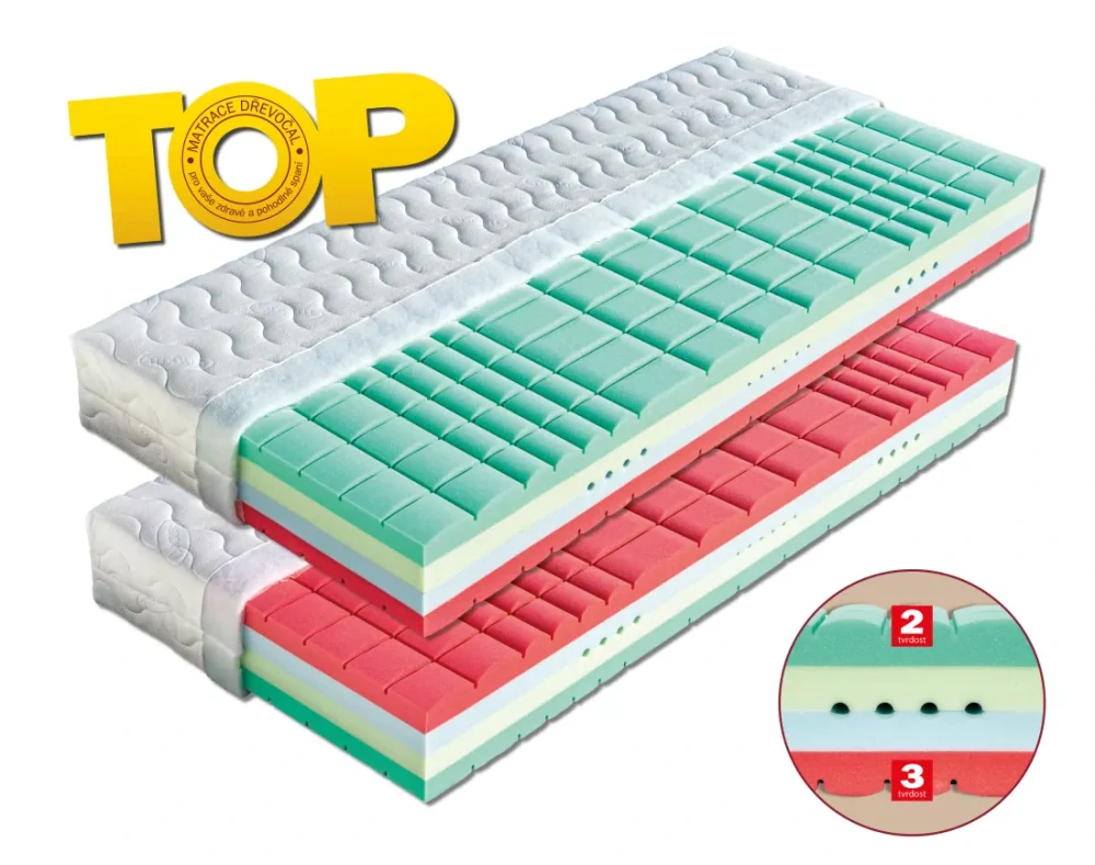 Matrace Dřevočal Korsika 160 x 200 cm potah Lyocell 