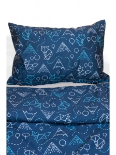 Dětské povlečení pro alergiky a atopiky do postýlky Nanobavlna® – vzor lišky 1+1 90x135cm + 45x60cm