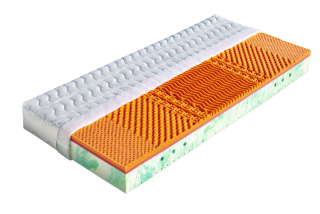 Matrace Dřevočal Lefkada 180 x 200 cm potah Aloe Vera