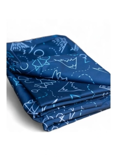 Dětské prostěradlo pro alergiky na matraci se zipem Nanobavlna®– vzor lišky 70 x 140 x 8 cm